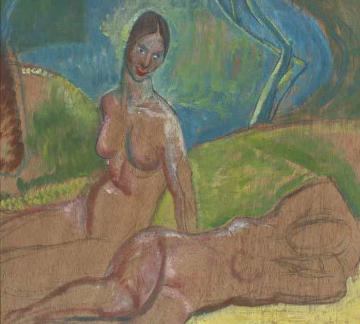 Ian Grant - Nudes in a landscape