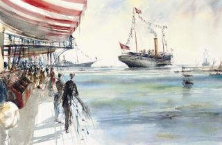 Ian H. Marshall - Mahroussa on the Suez Canal, Egypt, 17th November 1869