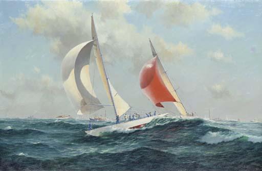 Ian Hansen - Gretel vs Wetherley in the 1962 America\'s Cup race