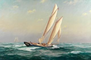 Ian Hansen - The racing yacht America, 1851