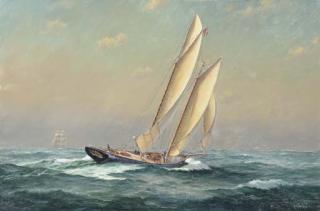 Ian Hansen - The schooner yacht America, 1851