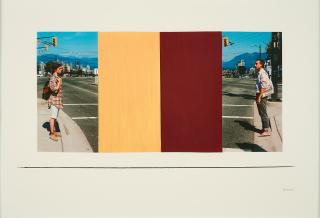 Ian Wallace - Study for At the Crosswalk V.