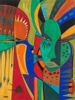 Ibou Diouf - Two heads, a Kiss