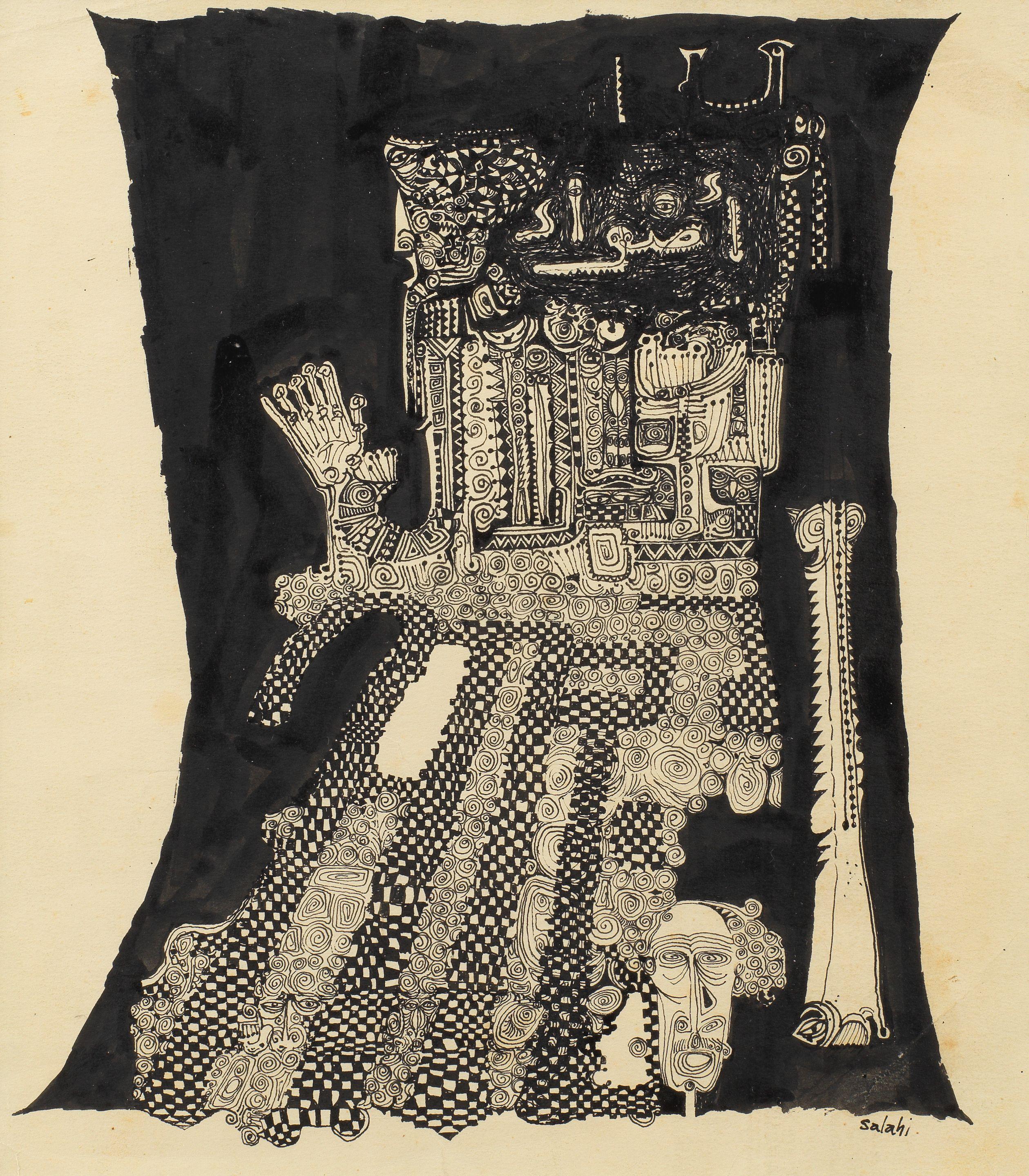 Ibrahim El-Salahi - Untitled c.1964
