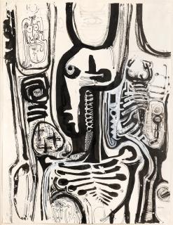 Ibrahim El-Salahi - Untitled, circa 1960