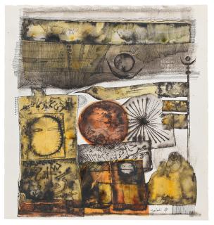 Ibrahim El-Salahi - Untitled (Framed)