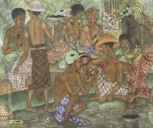 Ida Bagus Made Nadera - Cock fighting