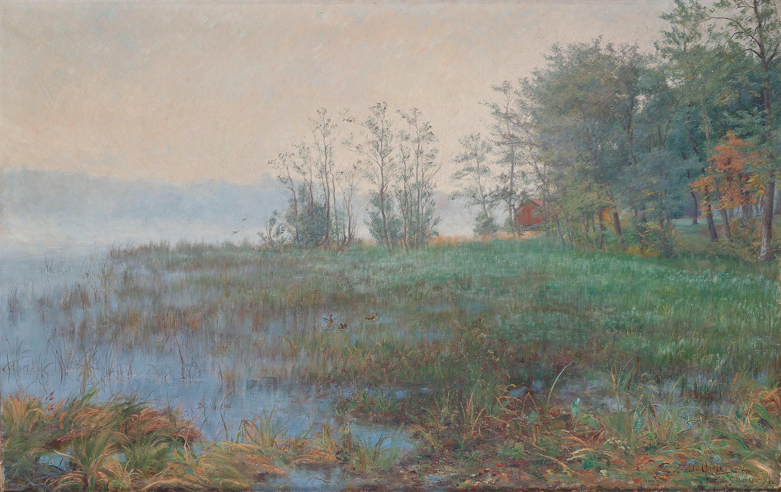 Ida Gisiko-Spärck - Landscape from the Lilla Sickla estate, Nacka, Sweden.