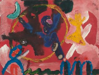 Ida Kerkovius - Komposition auf Rot