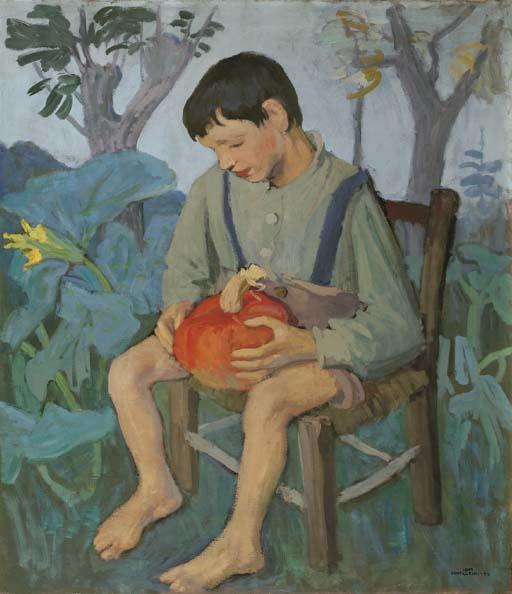 Ideo Pantaleoni - Ragazzo con zucca