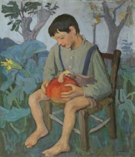Ideo Pantaleoni - Ragazzo con zucca
