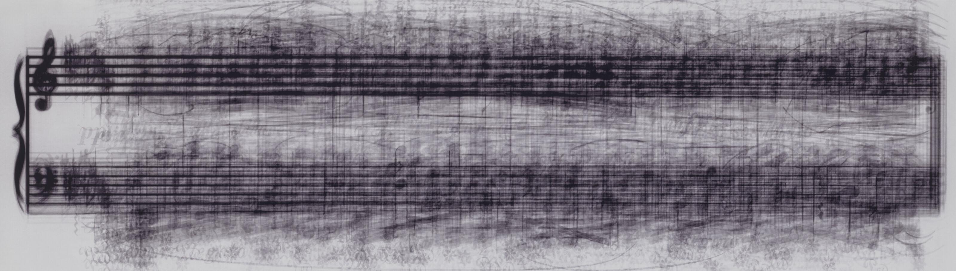 Idris Khan - every...stave of Frederick Chopin\'s Nocturnes for the piano, 2004