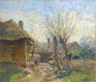 Ignac Ujvary - A country farm