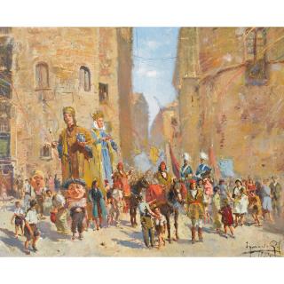 Ignacio Gil Sala - Le Défilé De La Fête Dieu