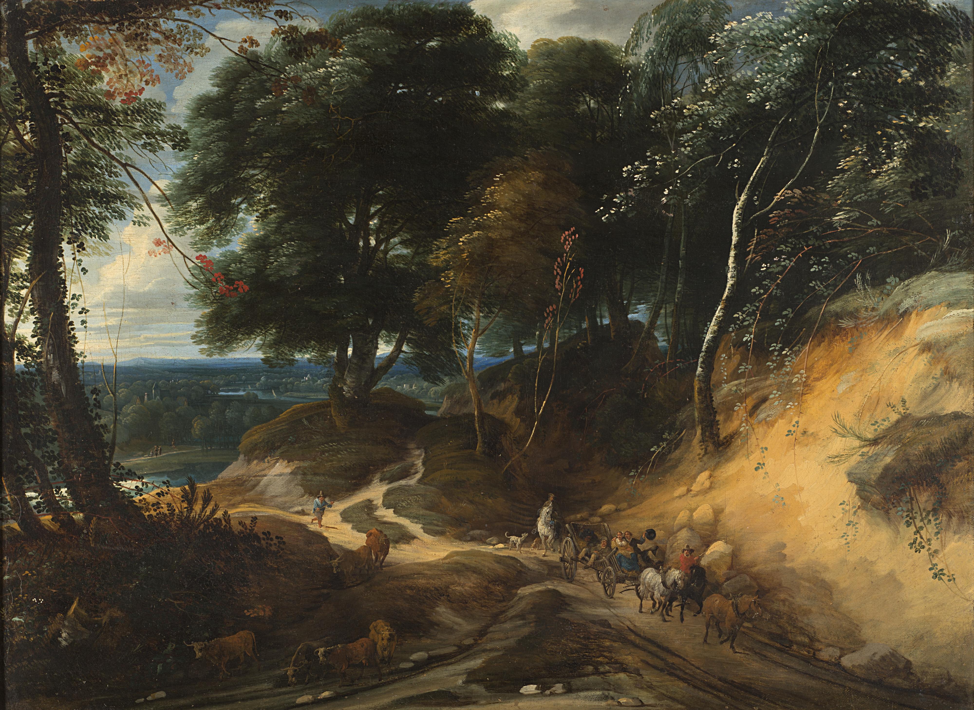 Ignatius Van Der Stock - Paesaggio con viandanti