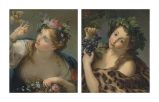 Ignaz Stern - Allegory of Spring; and Allegory of Autumn