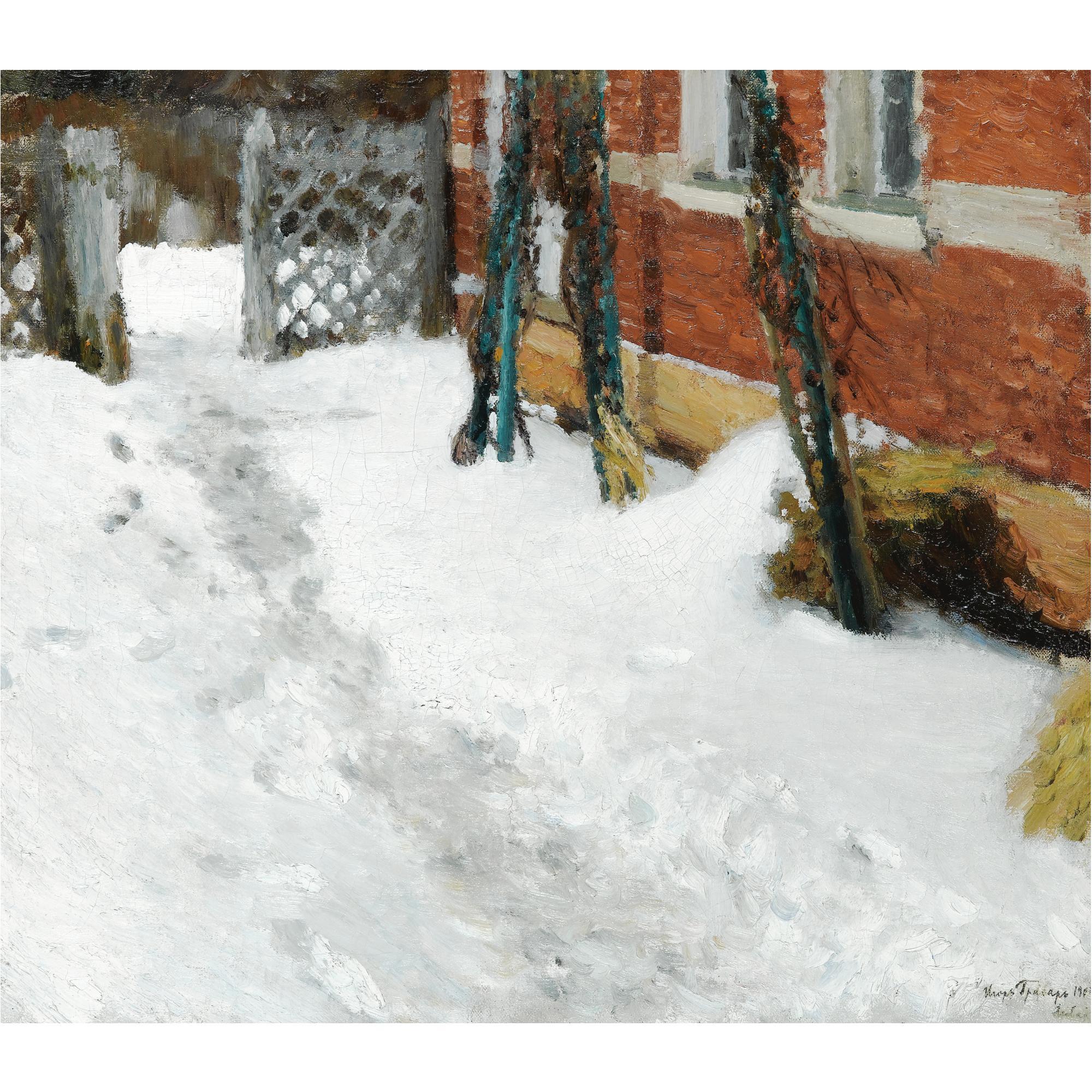 Igor Emmanuilovich Grabar - Corner Of A House In Winter