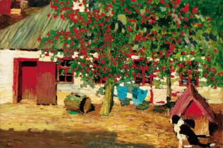 Igor\' Emmanuilovich Grabar\' - Summer - the Dog in the Courtyard