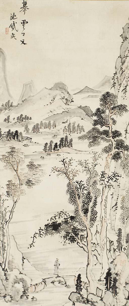 Ike Taiga - Unkyo chichi o mosu [Refrain from a Ming-dynasty poem]