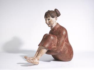 Ikki Miyake - Seated Girl