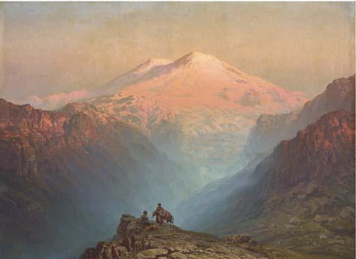 Il\'Ia Nikolaevich Zankovskii - Sunset To The West Of Mount Ararat