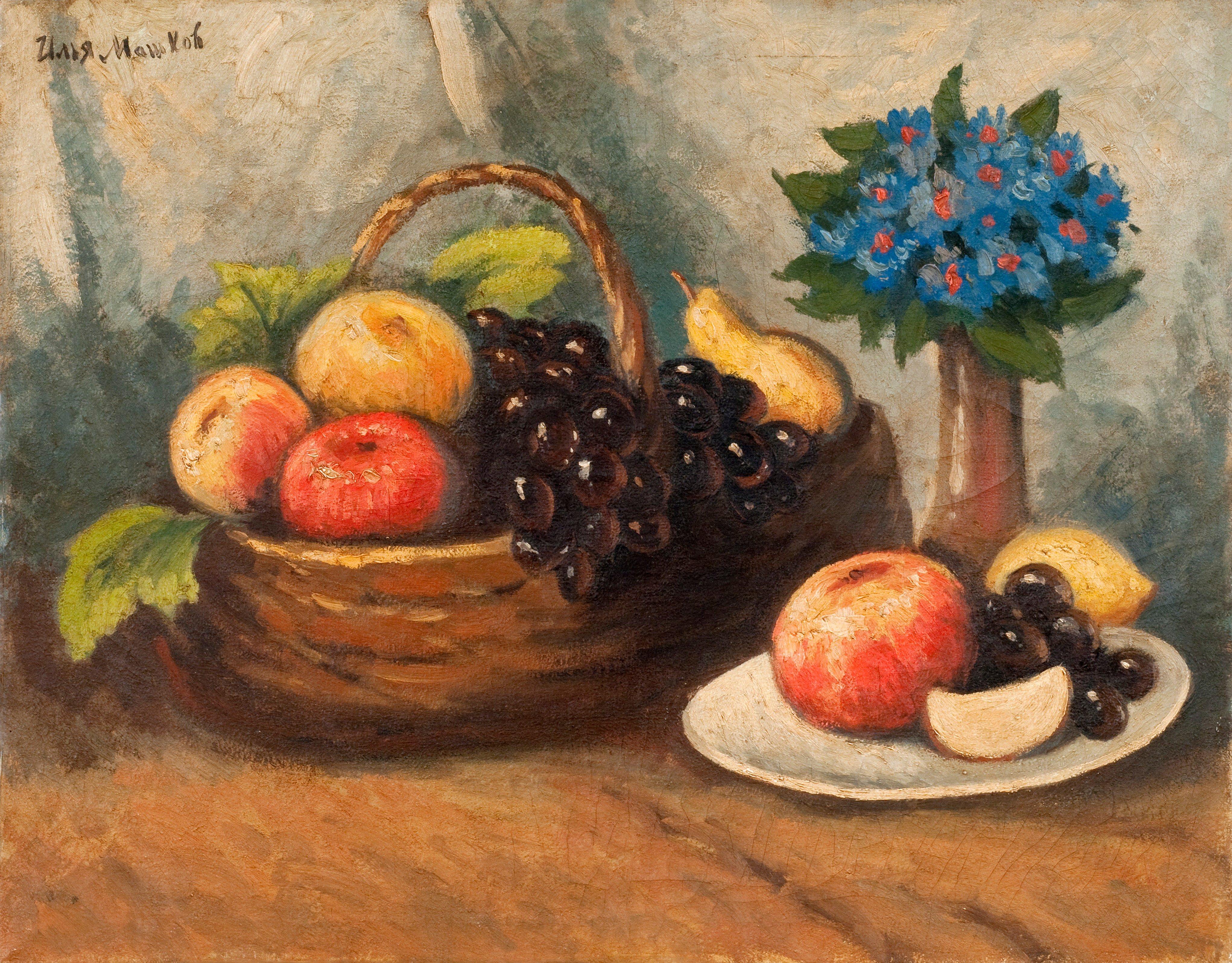 Ilja Ivanovich Maschkov - Still Life With Fruit.