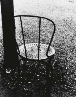 Ilse Bing - Chair and Tree on the Champs Elysees, Paris