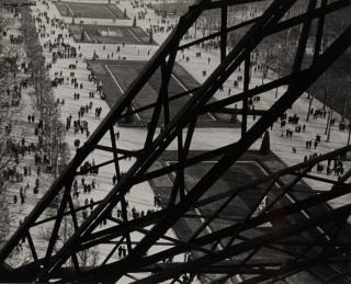 Ilse Bing - Champ de Mar, as seen from the Eiffel Tower, Paris