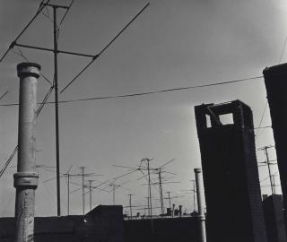 Ilse Bing - Untitled (Rooftops, New York), 1936