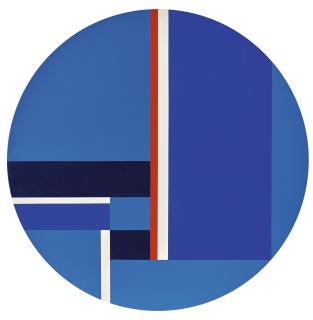 Ilya Bolotowsky - Blue Tondo 