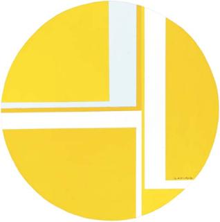 Ilya Bolotowsky - Miniature Yellow Tondo II