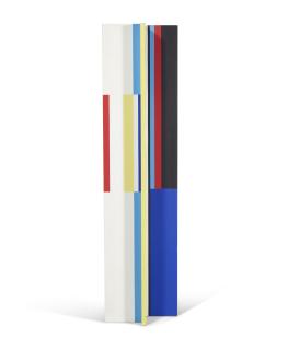 Ilya Bolotowsky - Open Column in Deep Blue, Black, Red, Yellow and White