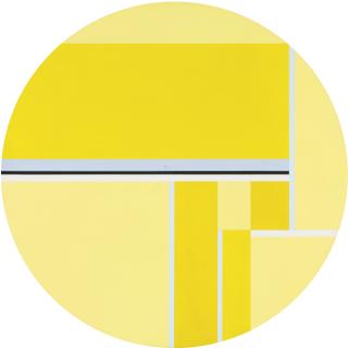 Ilya Bolotowsky - Pale Yellow Tondo