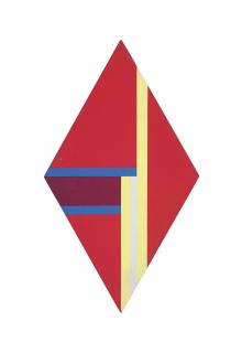 Ilya Bolotowsky - Rhomb in Red, Yellow and Blue