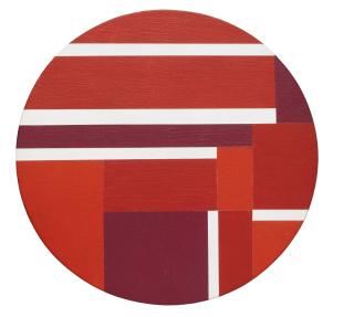 Ilya Bolotowsky - Tondo In Three Reds