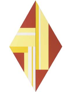 Ilya Bolowtowsky - Rhomb in Two Yellows, Red and White