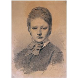 Ilya Efimovich Repin - Portrait Of The Artist\'S Sister-In-Law