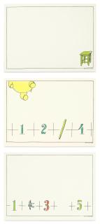 Ilya Kabakov - Stool, 1+2+1+4, 1+Clown+3+Blank+5+ (One Work And A Diptych), 1985