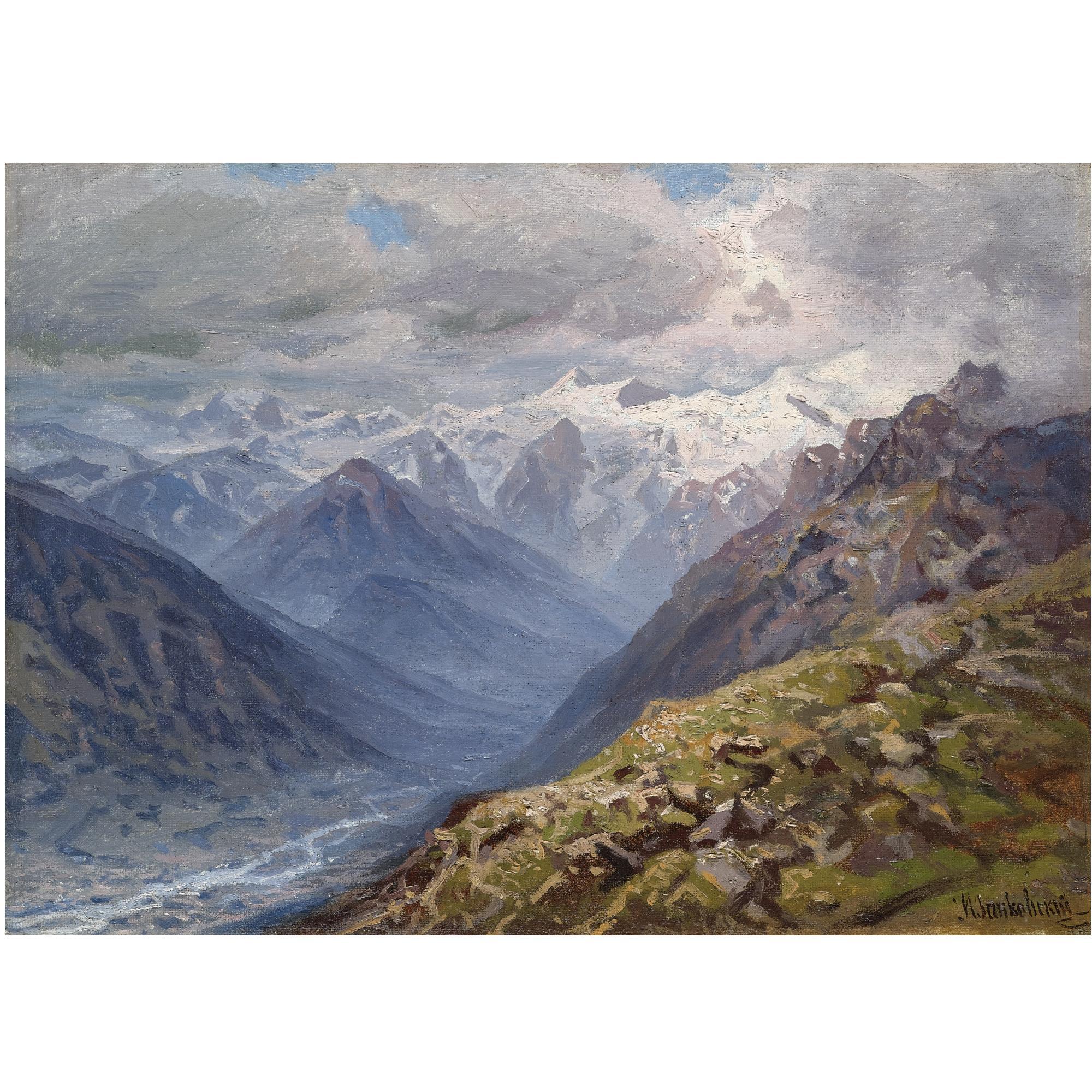 Ilya Nikolaevich Zankovsky - Mountain Landscape
