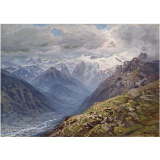 Ilya Nikolaevich Zankovsky - Mountain Landscape