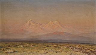 Ilya Nikolaevich Zankovsky - Mountains At Sunset
