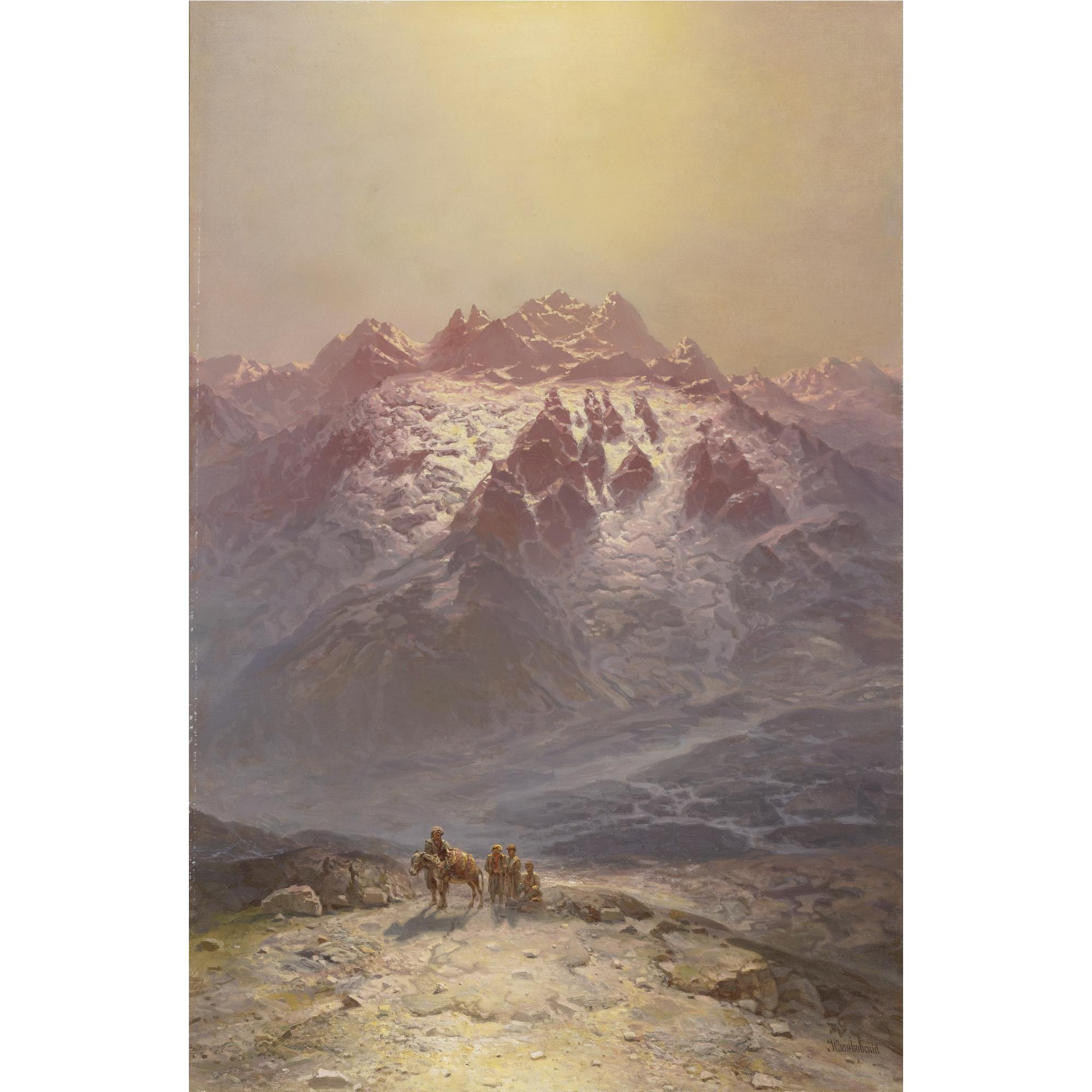 Ilya Nikolaevich Zankovsky - Russian Mountain Scene
