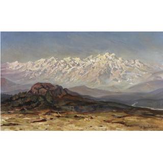 Ilya Nikolaevich Zankovsky - Snow-Capped Mountains