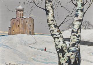 Ilya Sergeevich Glazunov - The Saviour Church on Nereditsa Hill