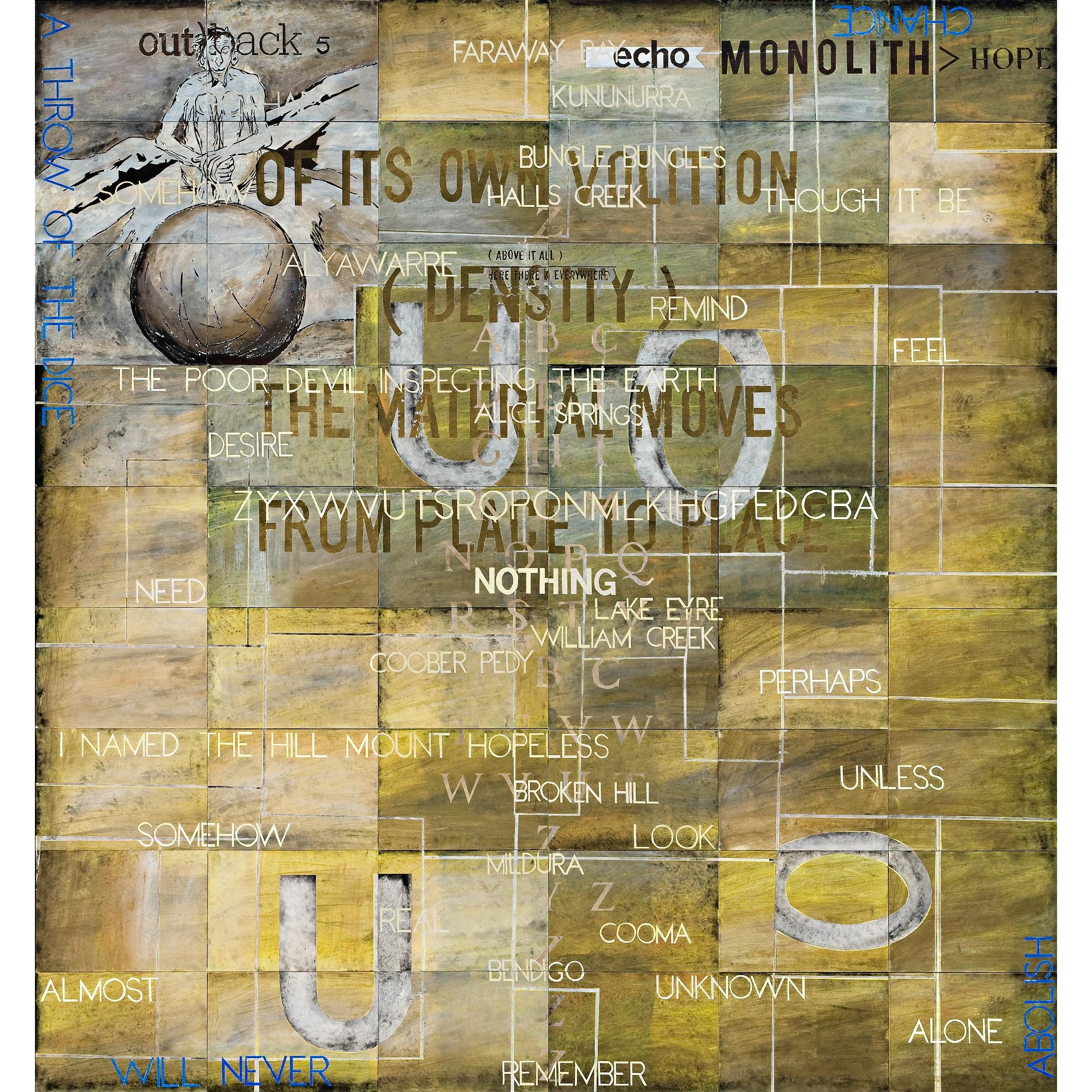 Imants Tillers - Australian Outback V - The Outback Series