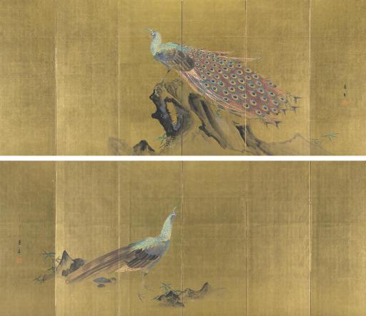 Imao Keinen - Peacocks