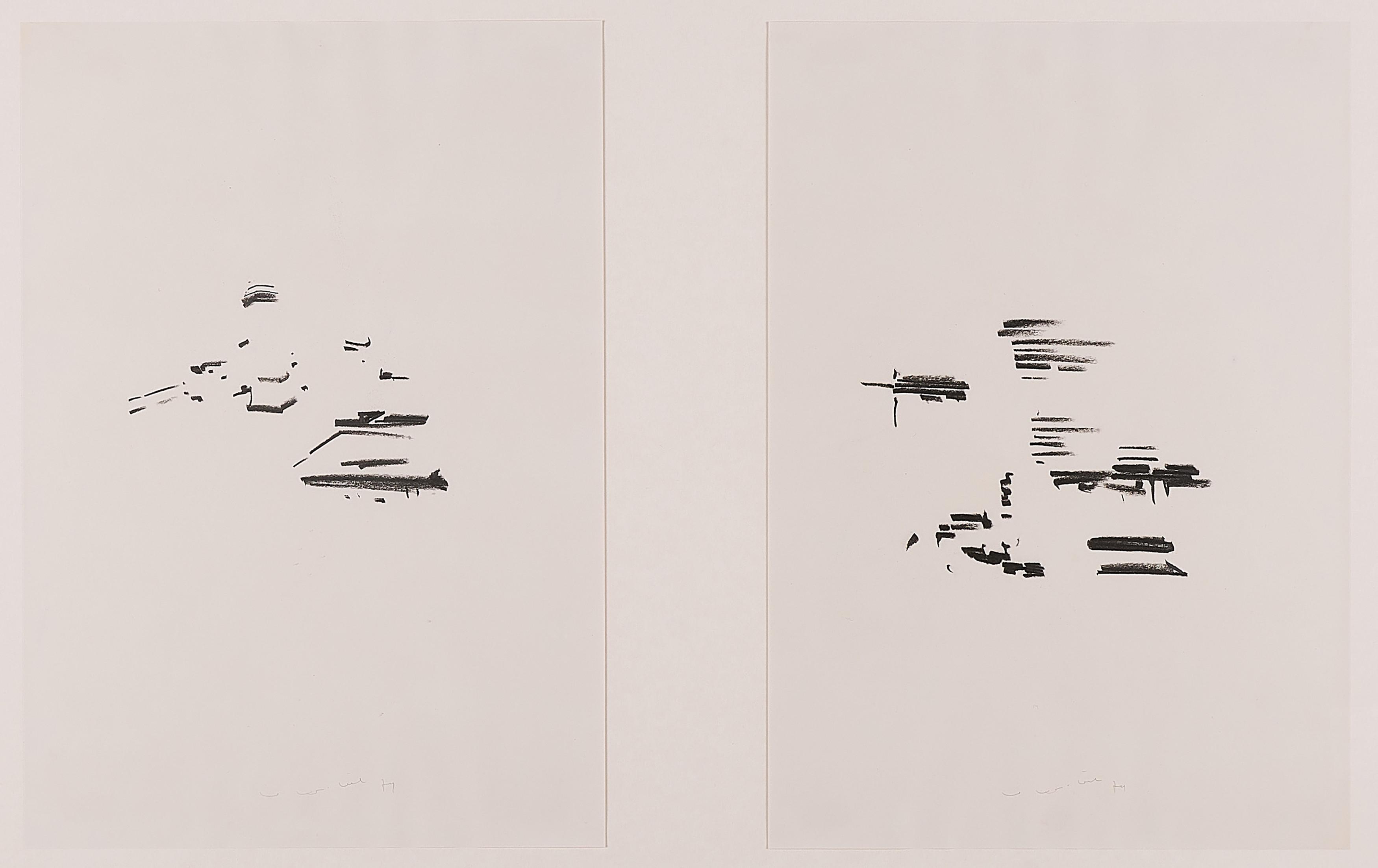 Imi Knoebel - Konvolut von 2 Zeichnungen.