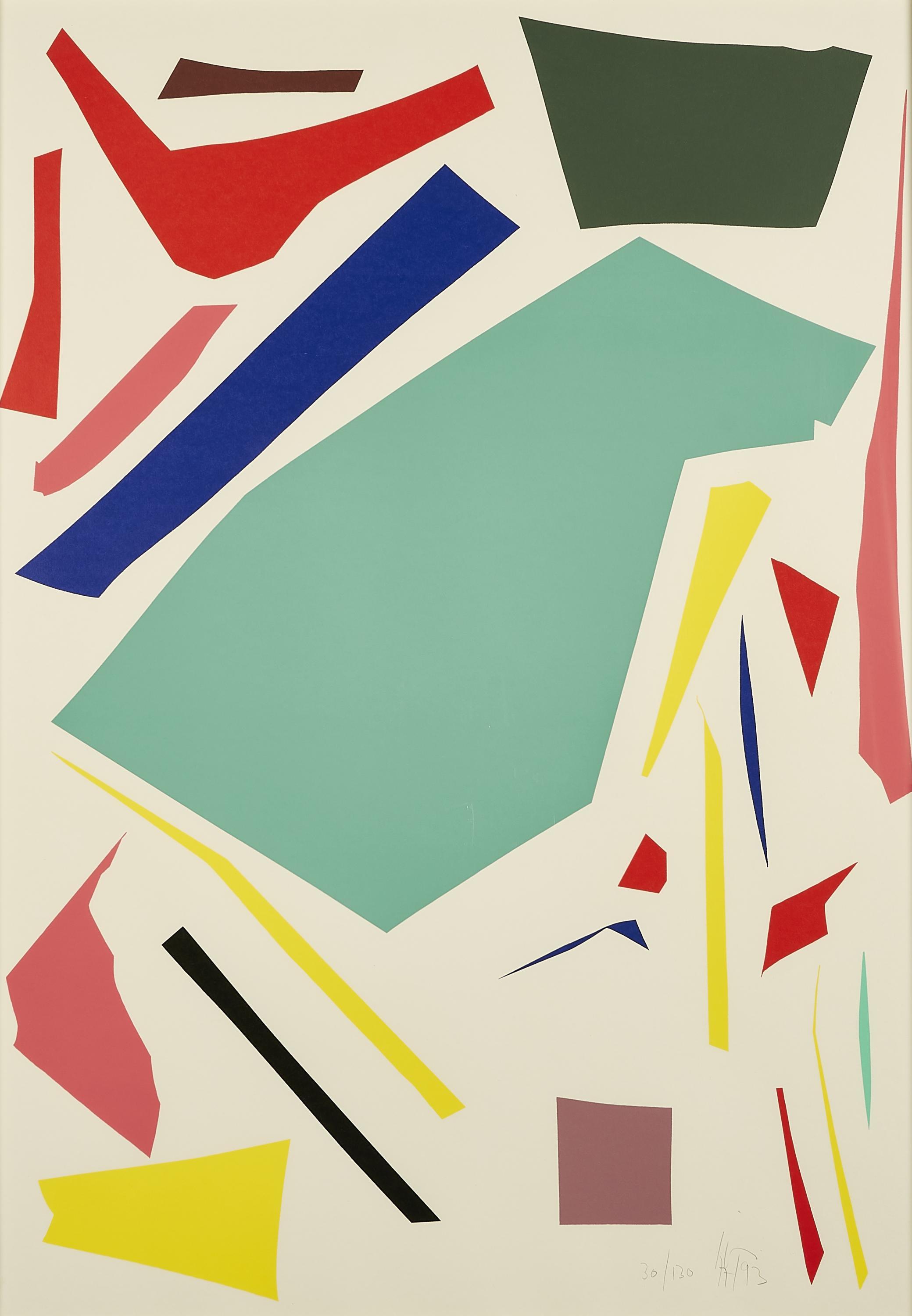 Imi Knoebel - Ohne Titel (Messerschnitt).