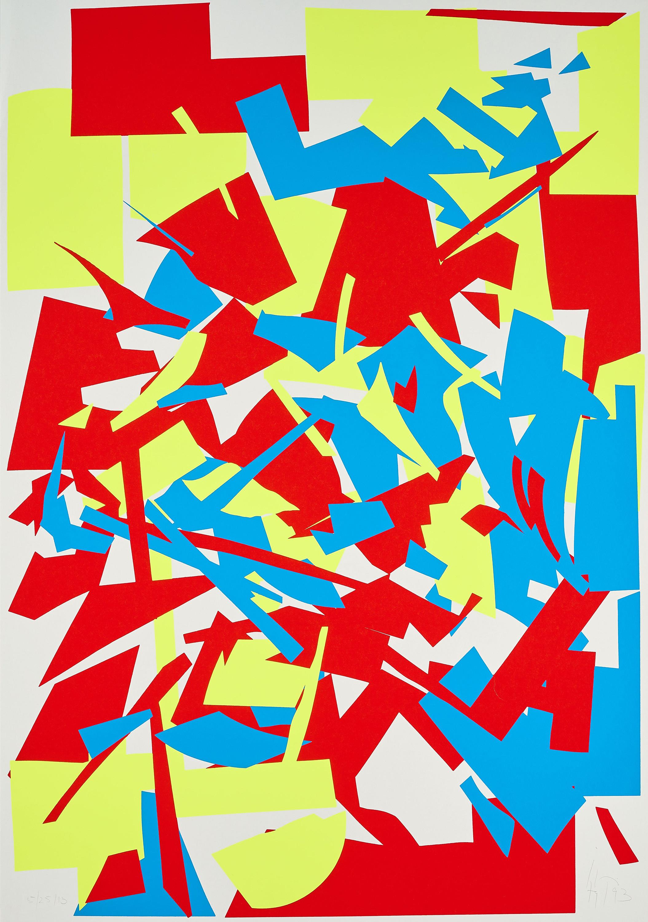 Imi Knoebel - Ohne Titel (Messerschnitt).