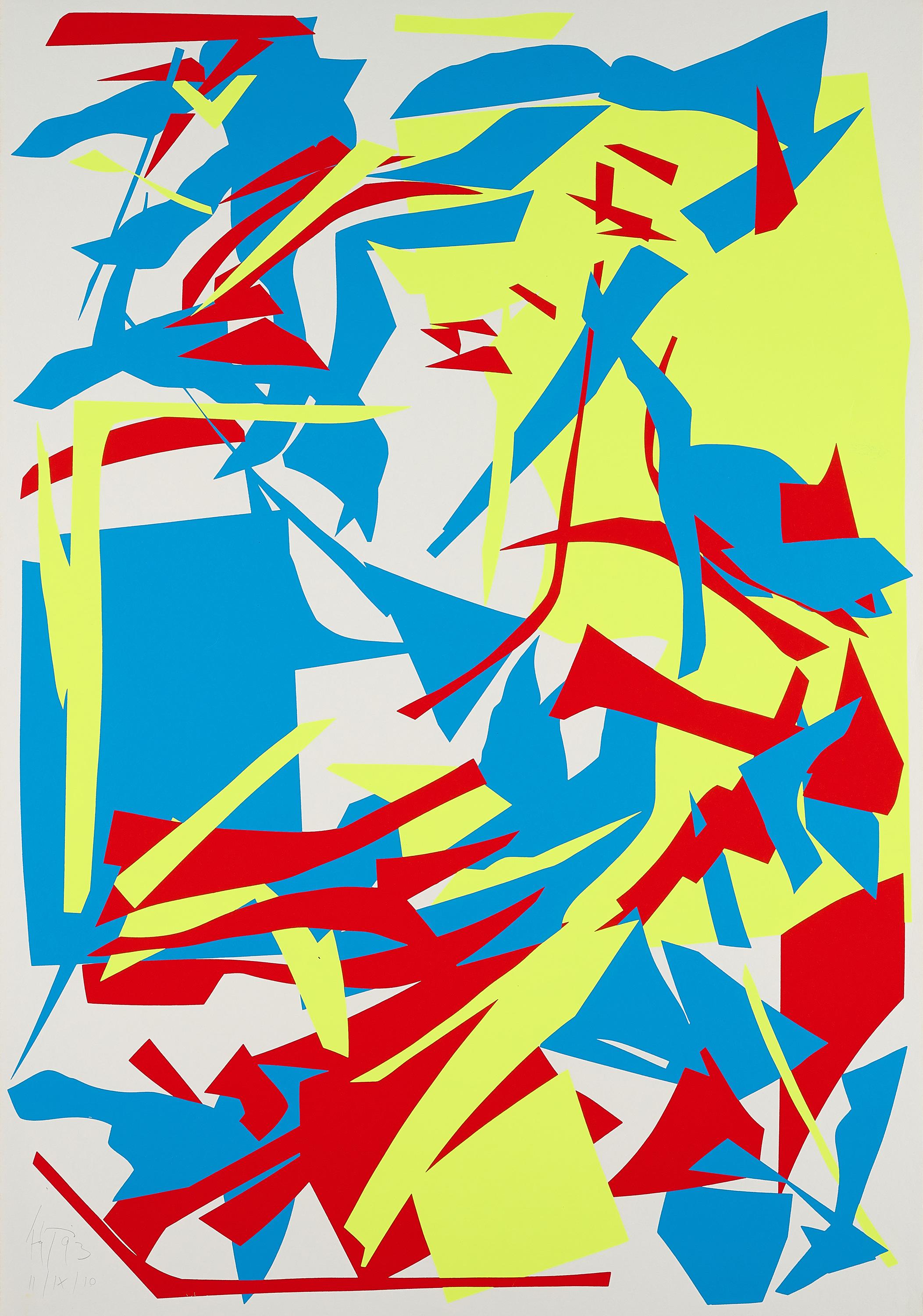 Imi Knoebel - Ohne Titel (Messerschnitt).